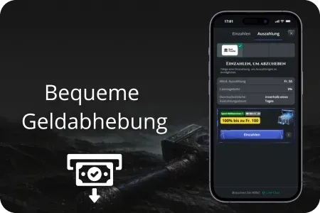 Einfache Geldabhebung